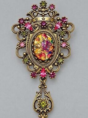 Sarah Coventry Contessa Brooch Vintage #cz400